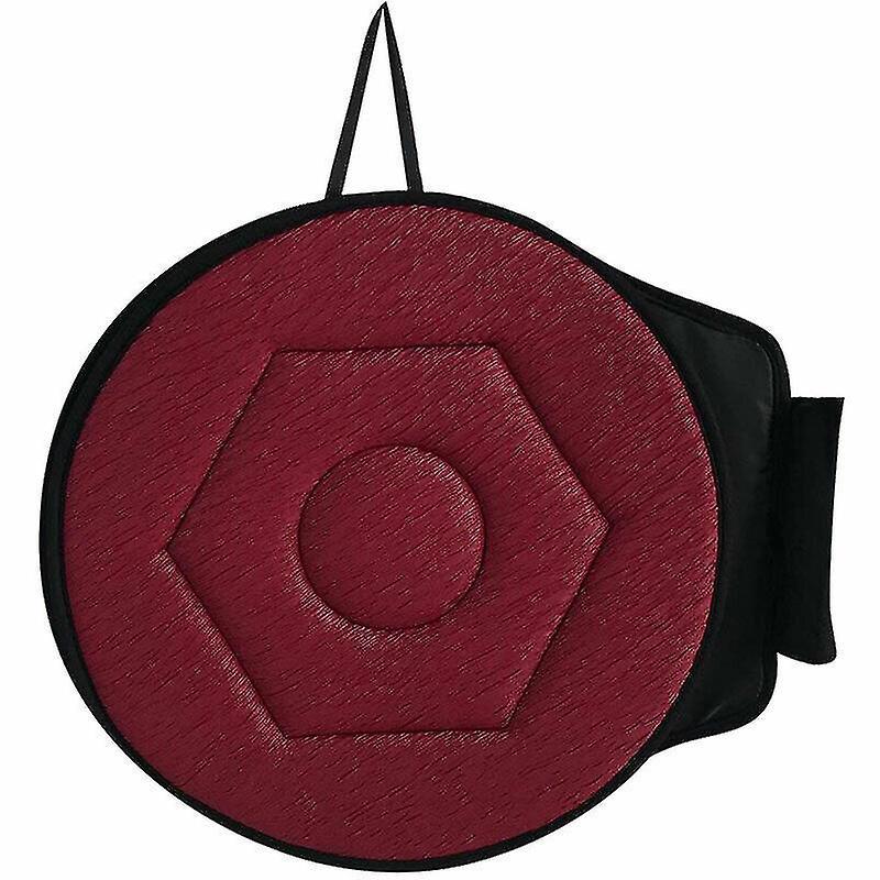 Jnnjv Car Office Rotating Seat Cushion Home Chair Swivel Revolving Mobility Aid Mat red