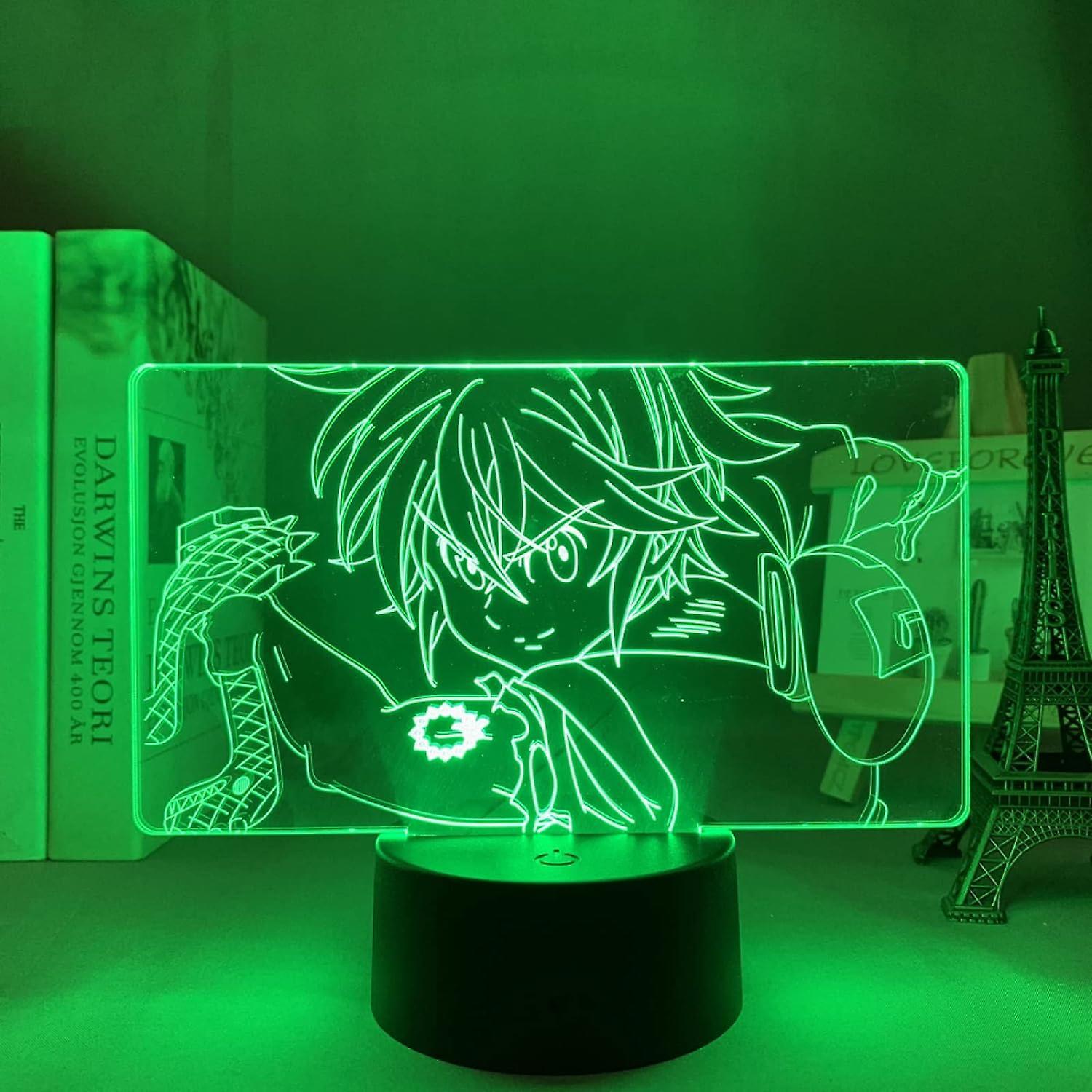 Xcy Anime Led Light The Seven Deadly Sins Meliodas for Kid Bedroom Decoration Nightlight Birthday Gift Room Decor Desk 3D Lamp Manga