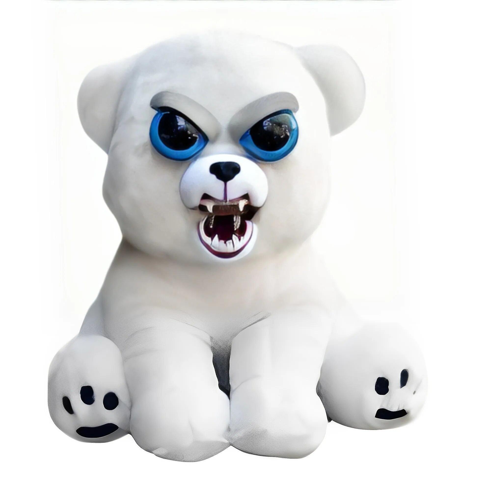 Begleri Feisty Pet Funny Face-changing Bear Soft Toys For Children Stuffed Plush Dragon Angry Animals Doll Panda Xmas Gift For Kids 20cm Polar Bear...