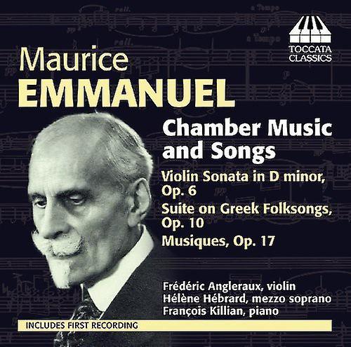 Toccata Emmanuel - Chamber Music & Songs  [COMPACT DISCS] USA import