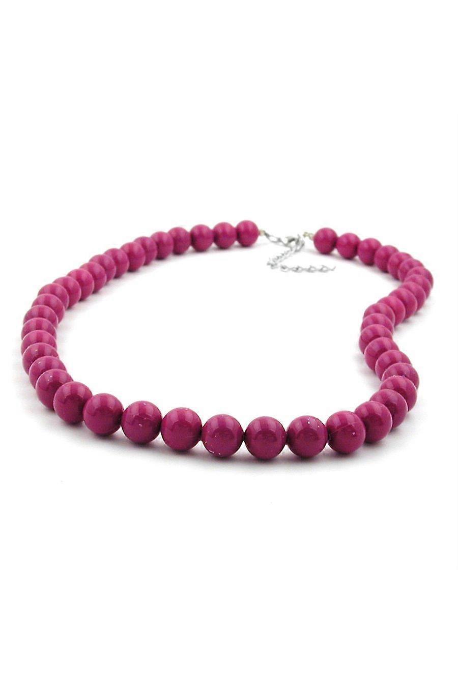 Grace Of Sweden Necklace With Purple Beads 10mm 55cm - Gl01506-55