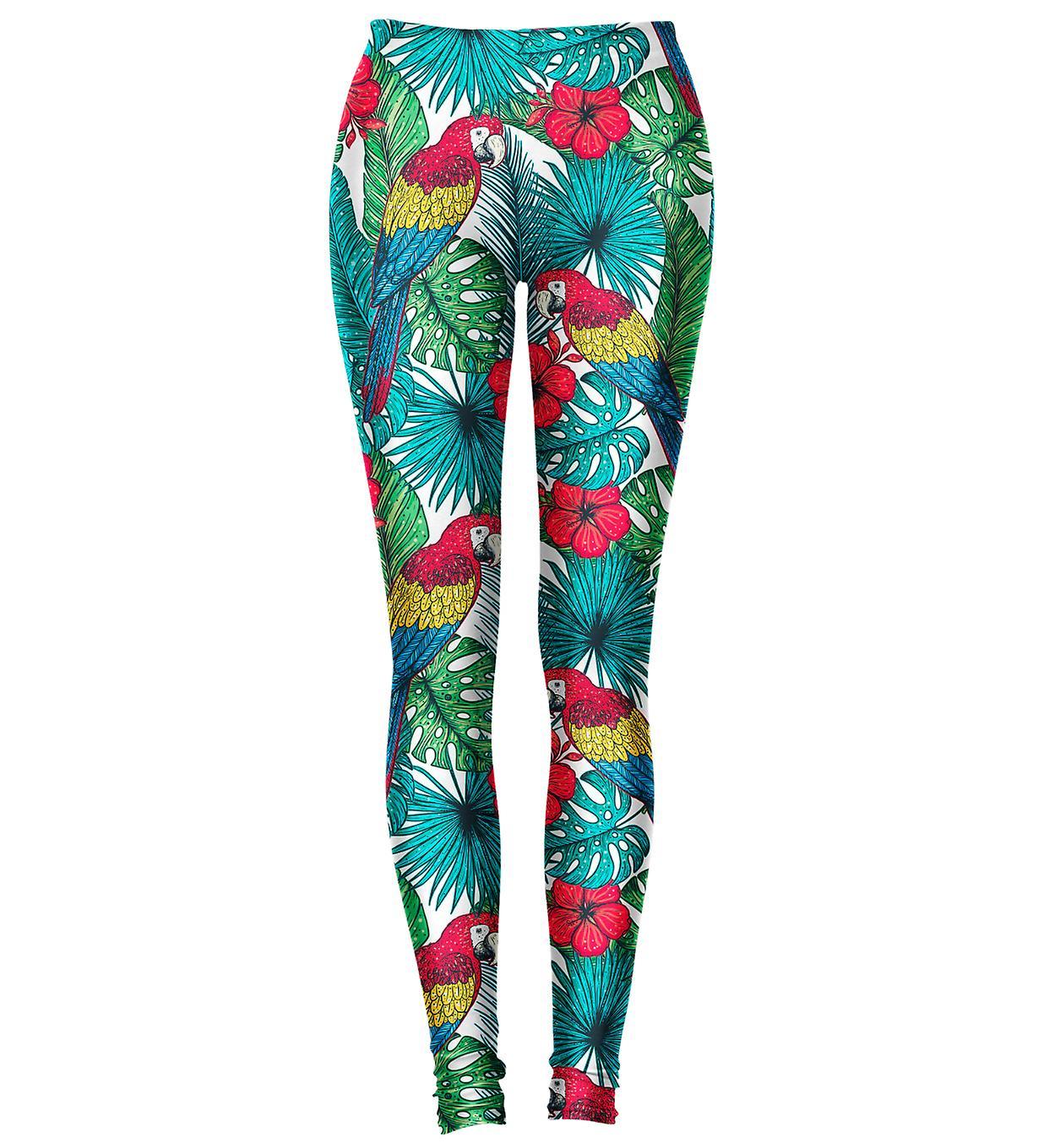 Mr Gugu & Miss Go Mr. Gugu Miss Go Colorful Parrots Leggings L