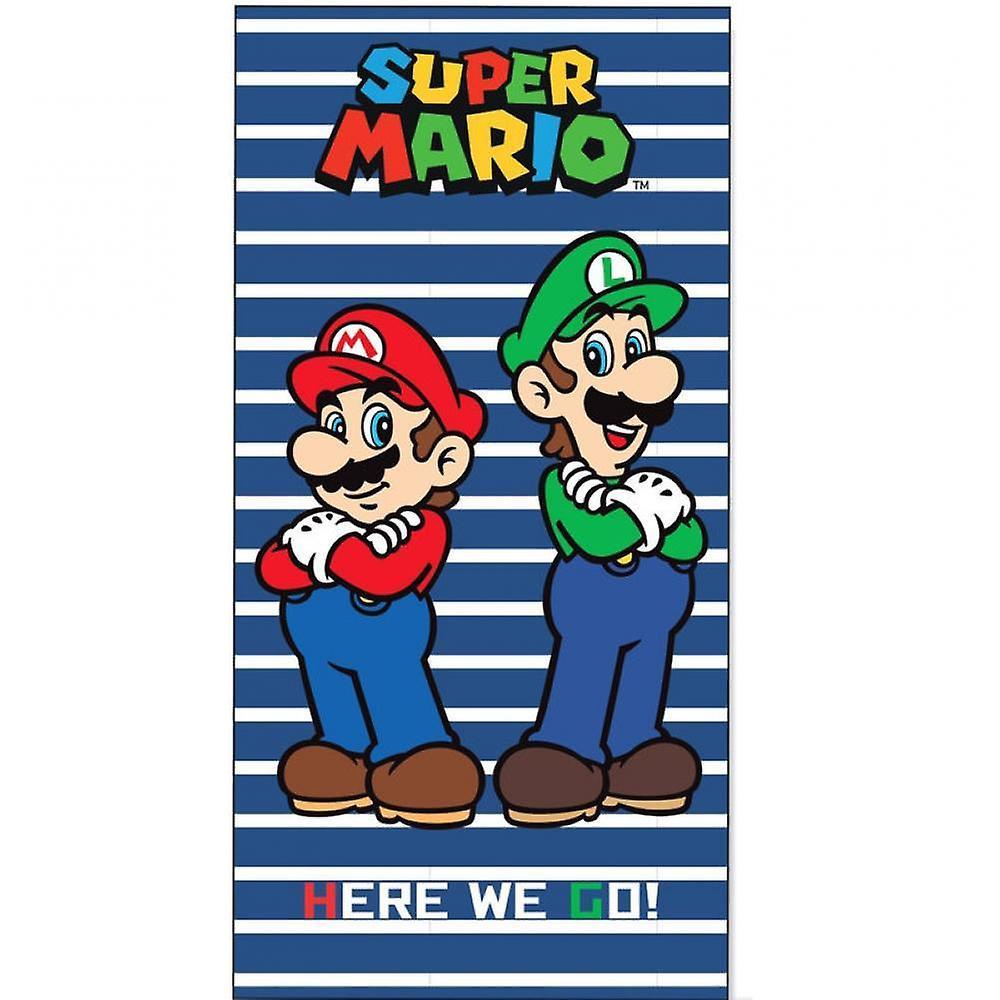 Nintendo Super Mario Kart Mario & Luigi Towel Bath Towels 70x140cm