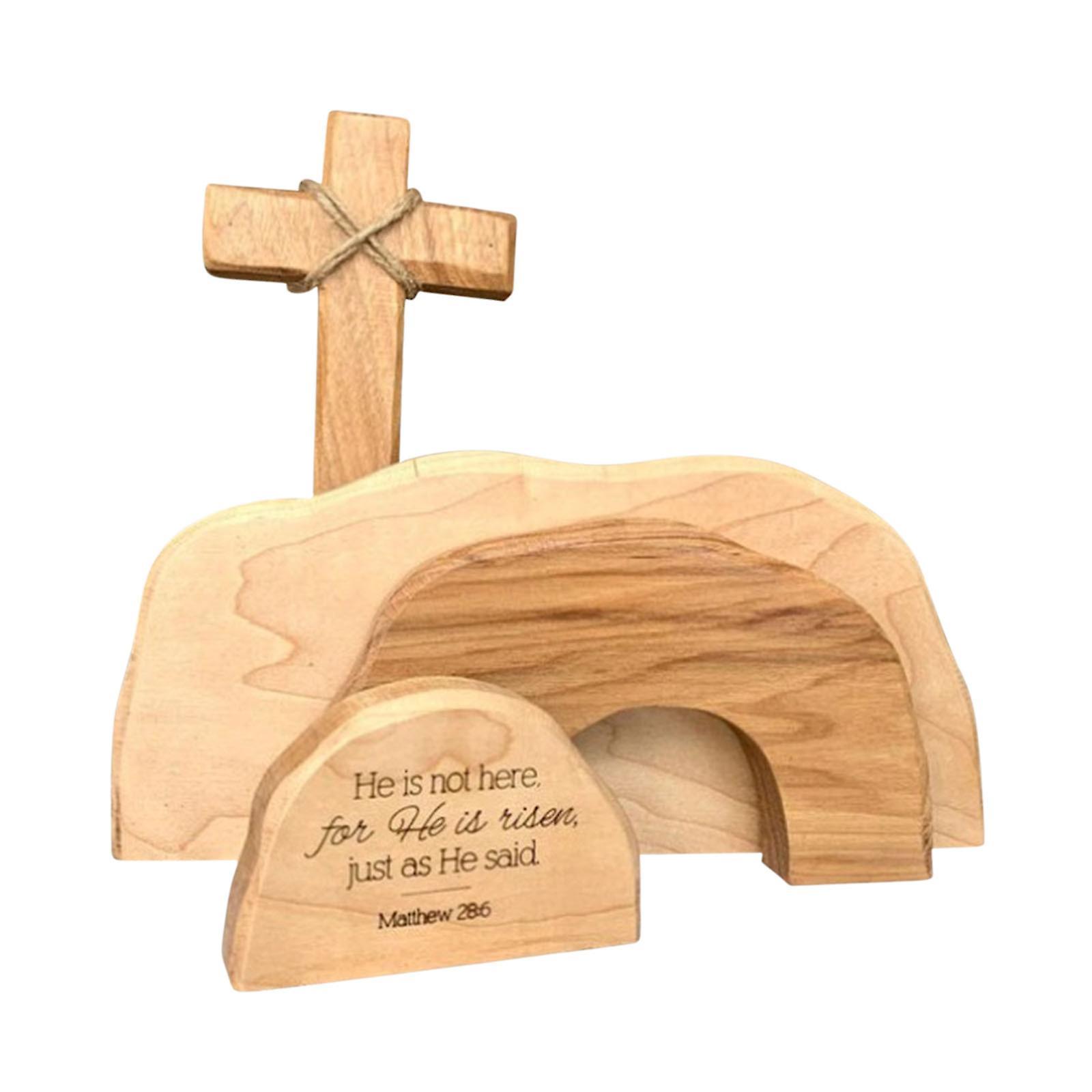 Taishh The Empty Tomb Easter Scene And,wooden Decoration At The Easter Multi-color