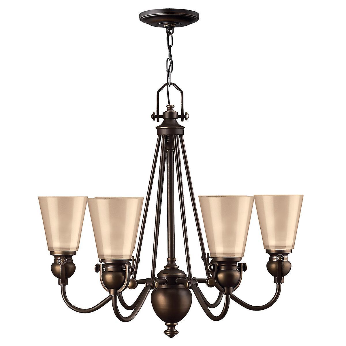 Mayflower 6 Light Multi Arm Chandelier Olde Bronze Finish E27