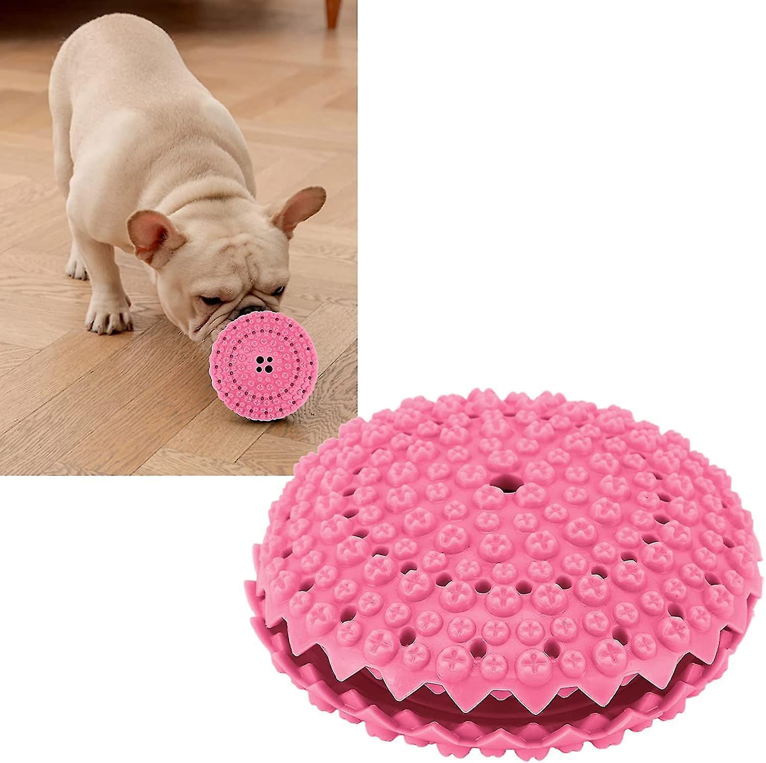 Tianzun Dog Puzzle Toy Puppy Treat Food Feeder Dispenser Interactive Dog Toys Gift For Small/medium/large Dog Training Red