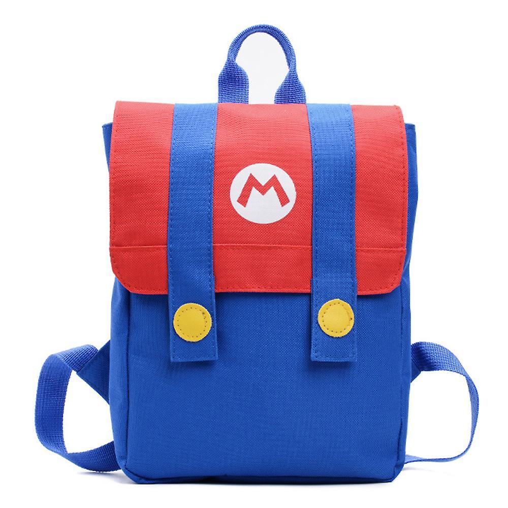 Sevenday Toddler Cartoon Super Mario Bros Backpack Elementary Preschool Student School Bags Book Bag Travel Rucksack Birthday Xmas Gifts Red