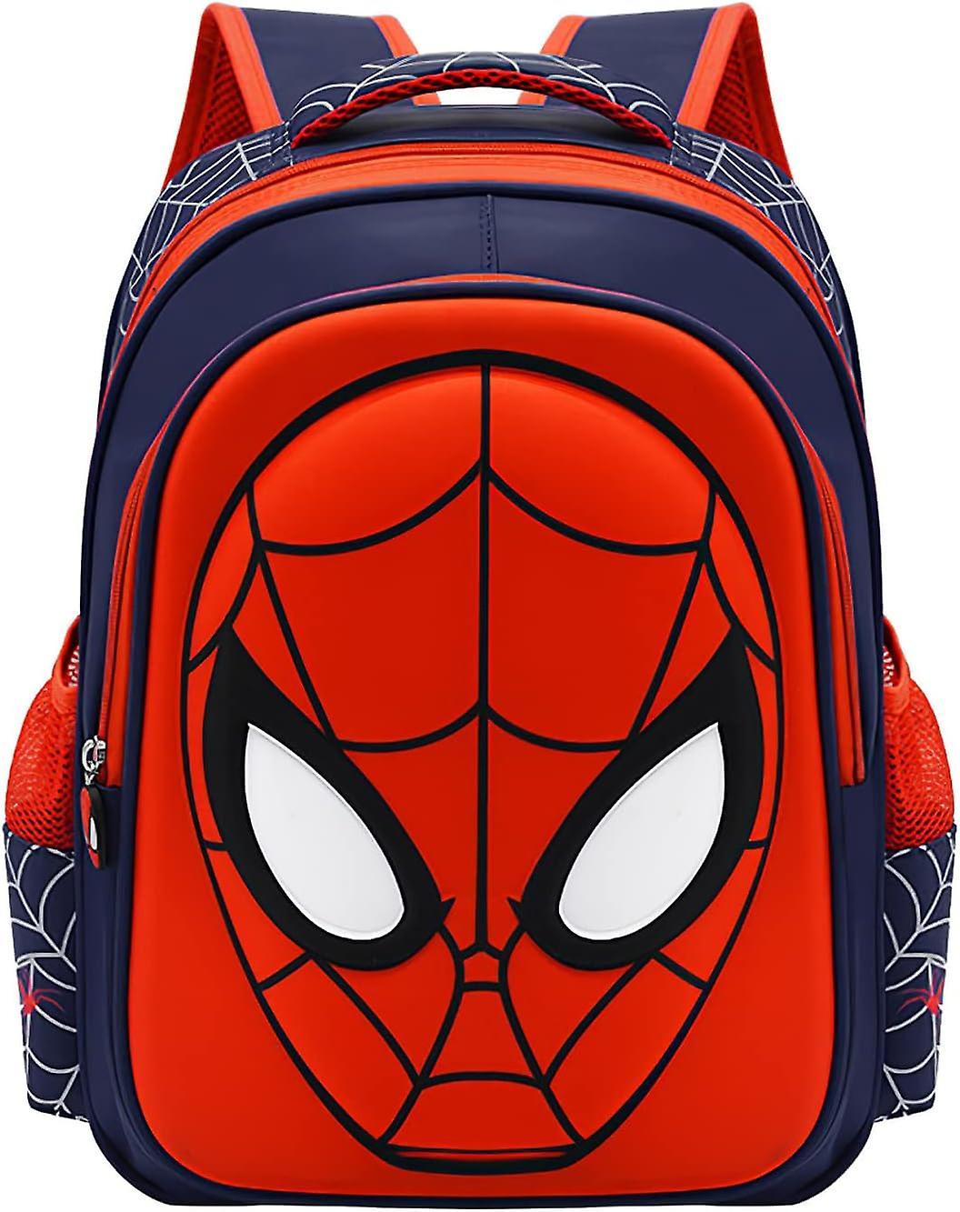 Heyone Toddler School Backpack 3D Comic Schoolbag Waterproof Lightweight for Elementary Student Schoolbag Kids (Navy Medium Size)