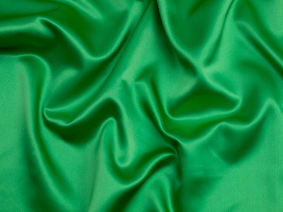 Minerva Core Range Acetate Satin Fabric Emerald Green