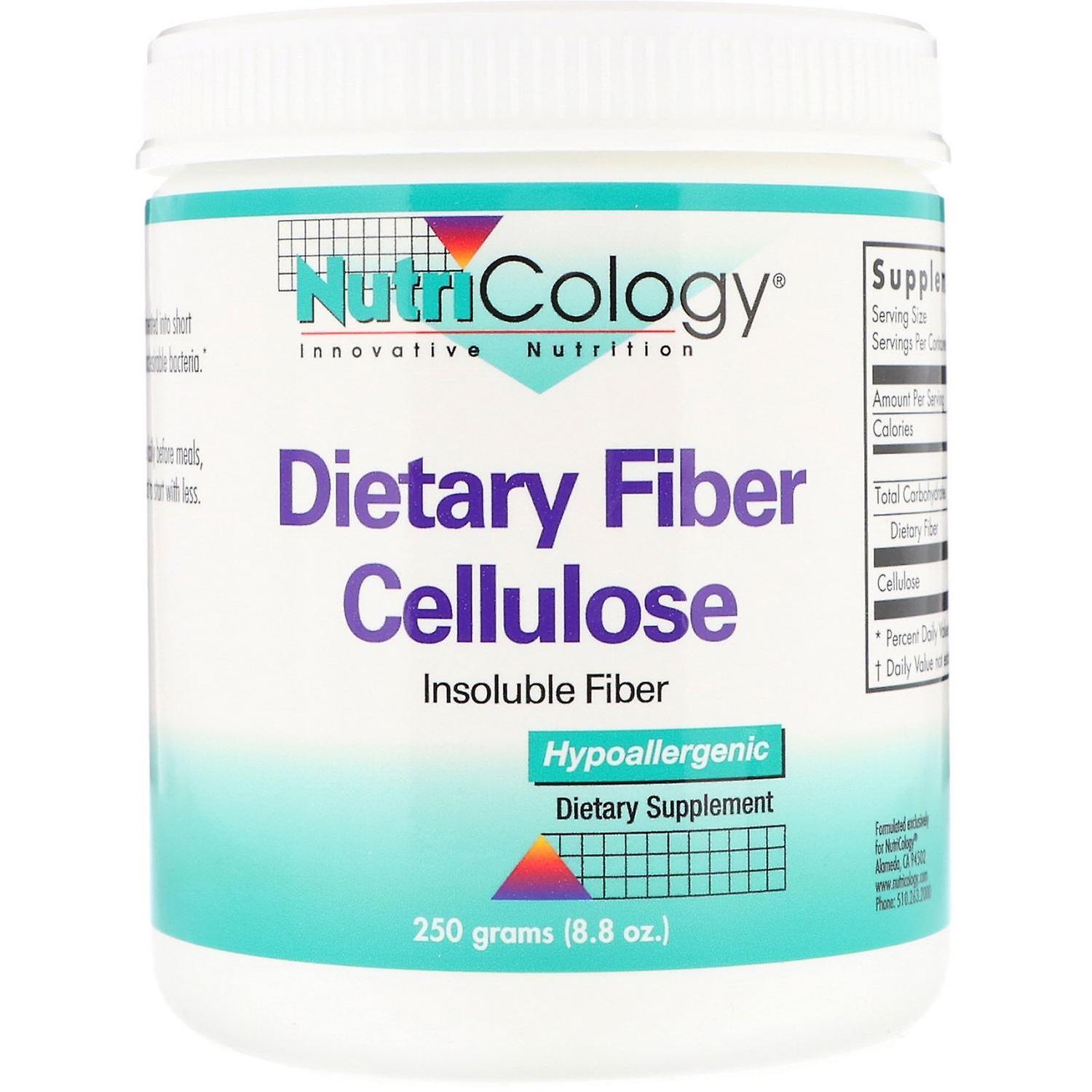 Nutricology, Dietary Fiber Cellulose Powder, 8.8 oz (250 g)