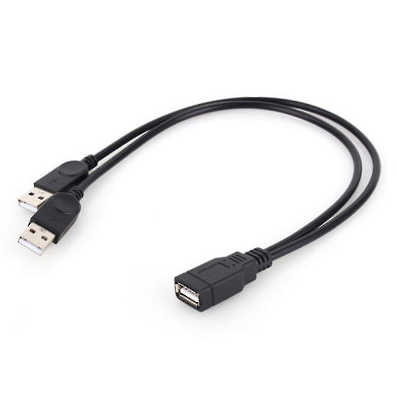 Usb Splitter Cable New USB 2.0 1 Female To 2 Male Y-Splitter Data Sync Charging Extension Cable SHYTMV