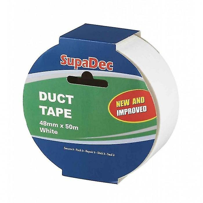 SupaDec Duct Tape White 50m