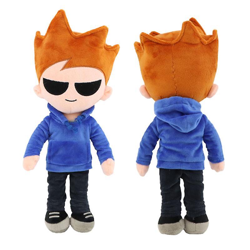 Htclv 38cm Tom Eddsworld Plush Toy Tord Eddsworld Doll Cartoon Anime Character Doll Soft Kids Toy Boys Birthday Gift