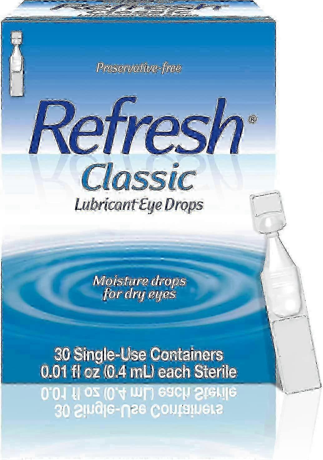 Refresh Classic, Lubricant Eye Drops, 30 Ea X 0.4 Ml