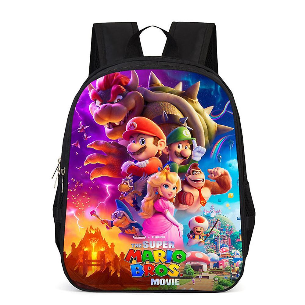 Bestdaily Super Mario 3d Printing Backpack For Kids Boys Girls Lightweight Elementary School Bag Primary Bookbags Travel Rucksack Gifts B