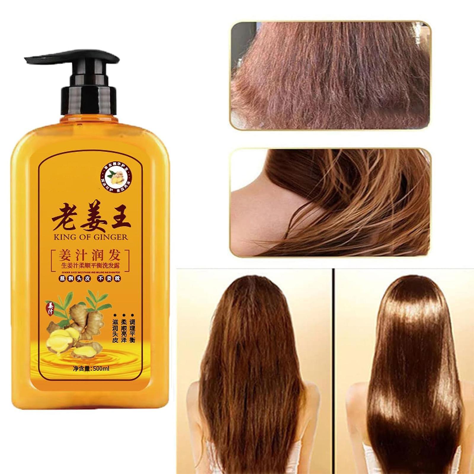 unbrand Ginger Hair Regrowth Shampoo 500ml, Ginger Shampoo For Hair Growth Loss Hair Shampoo Conditioner