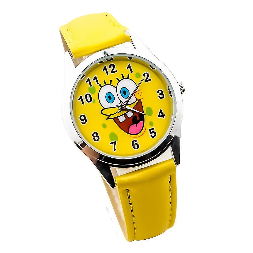 Children Spongebob Squarepants Watches Quartz Wrist Watch Analogue Kids Boys Girls Cartoon Birthday Xmas Party Creative Gifts,WHBYV C