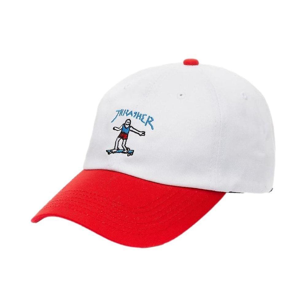 Men's Thrasher Gonz Old Timer Cap White/red