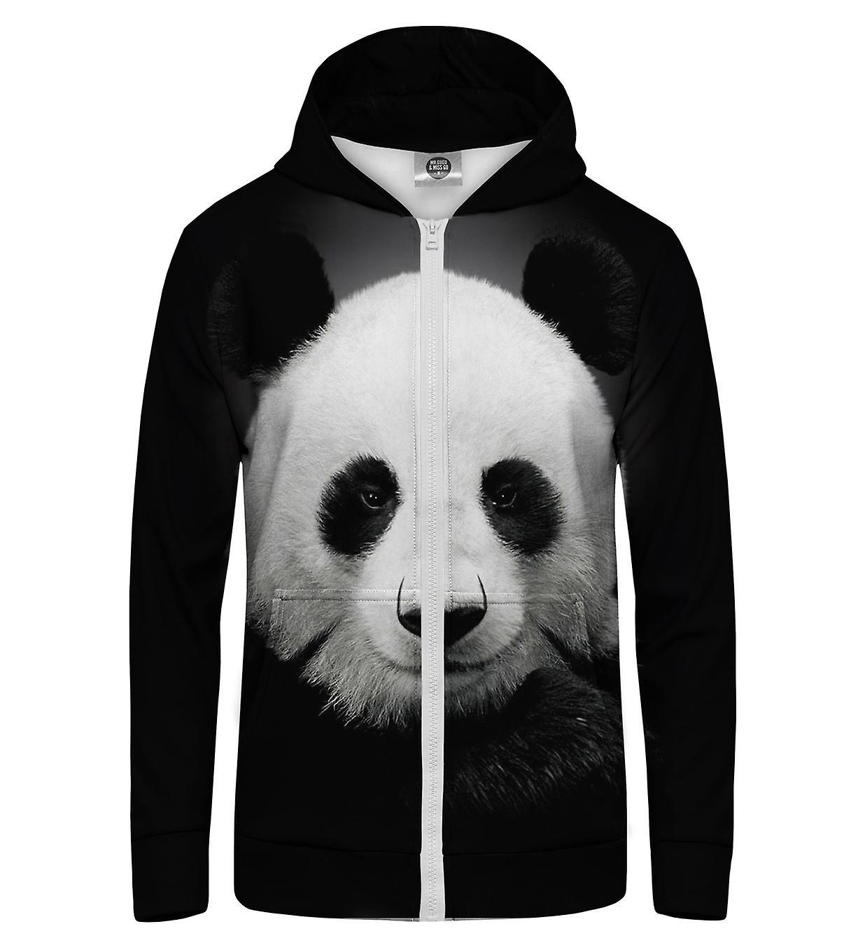 Mr Gugu & Miss Go Mr. GUGU & Miss GO Panda Hoodie Kangaroo Zip Up white M