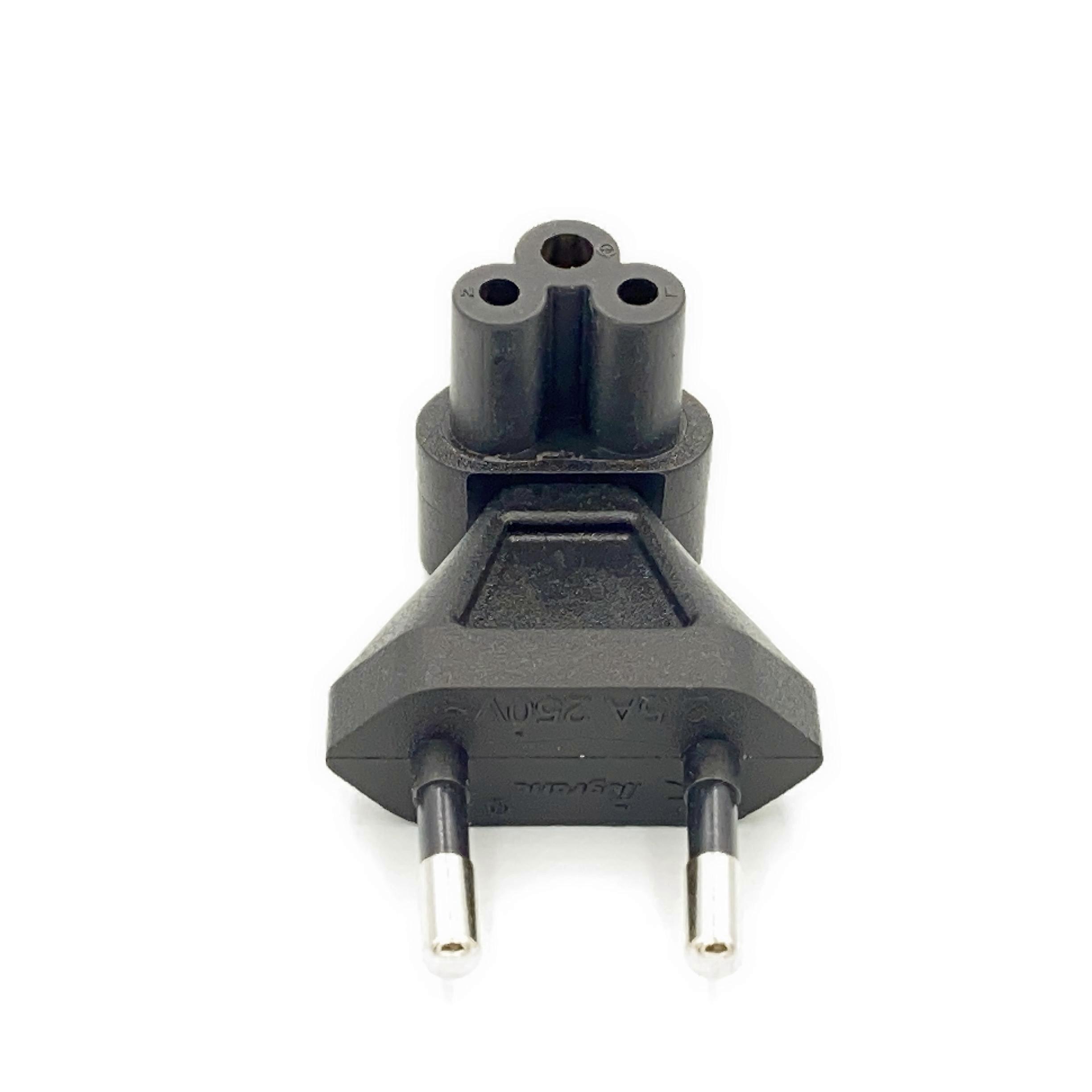 Zkdsv Eu To Iec320 C5 Power Conversion Plugs Right Angle Power Adapter European 2 Pin Male To Iec 320 C5 TYPE 1