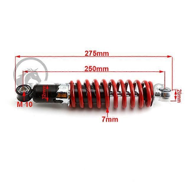 Vehicles 250mm/260mm/270mm front and rear shock absorber suspension spring For 50cc 70cc 90 110cc 125cc ATV Go Kart Buggy Quad Dirt Bike 250mm Fron...