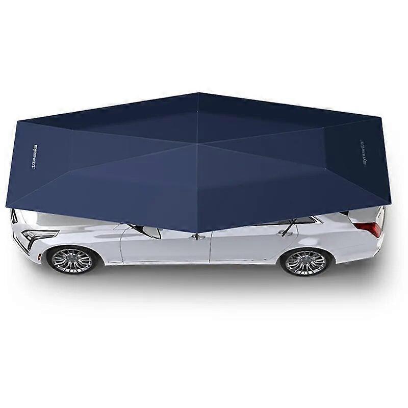 Jelivey Automobile Sunshade Automatic Moving Carport Intelligent Roof Folding Sunshade Roof Universal Anti-exposure Carport blue length 4.2meter