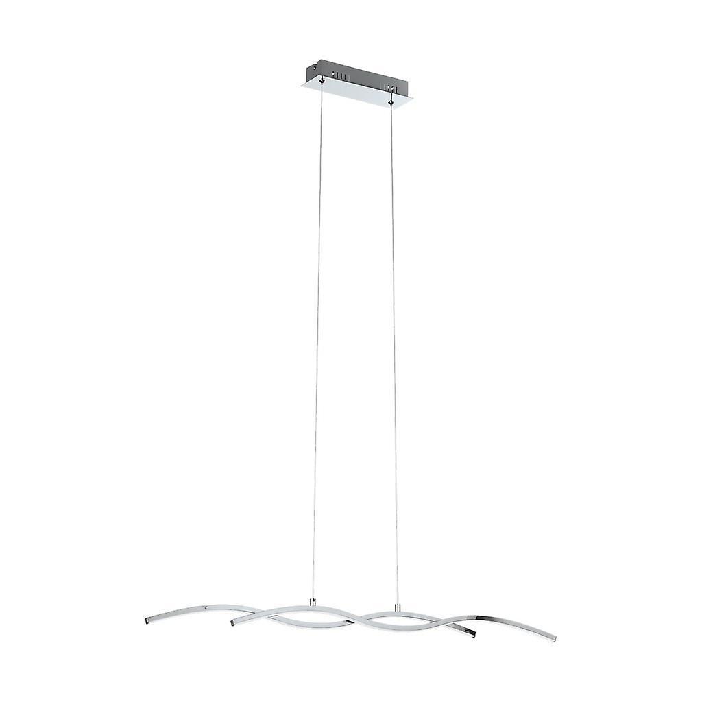 Eglo Lighting Lasana LED 2 Light Ceiling Pendant Bar Chrome