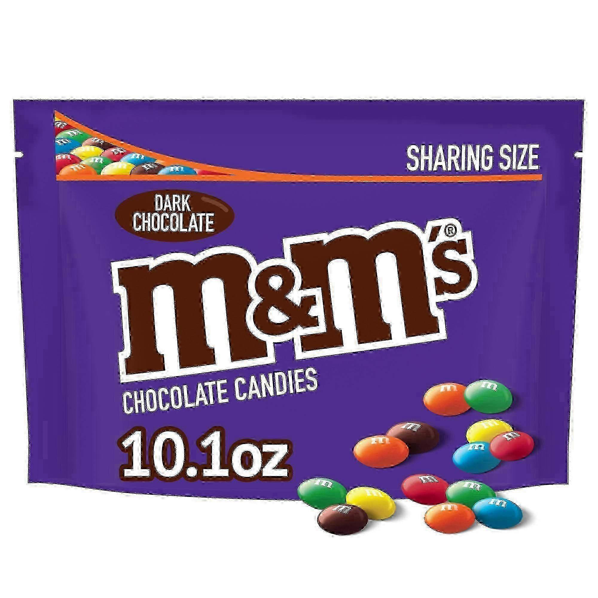 M & Ms M&m's dark chocolate candies pouch, sharing size, 10.1 oz