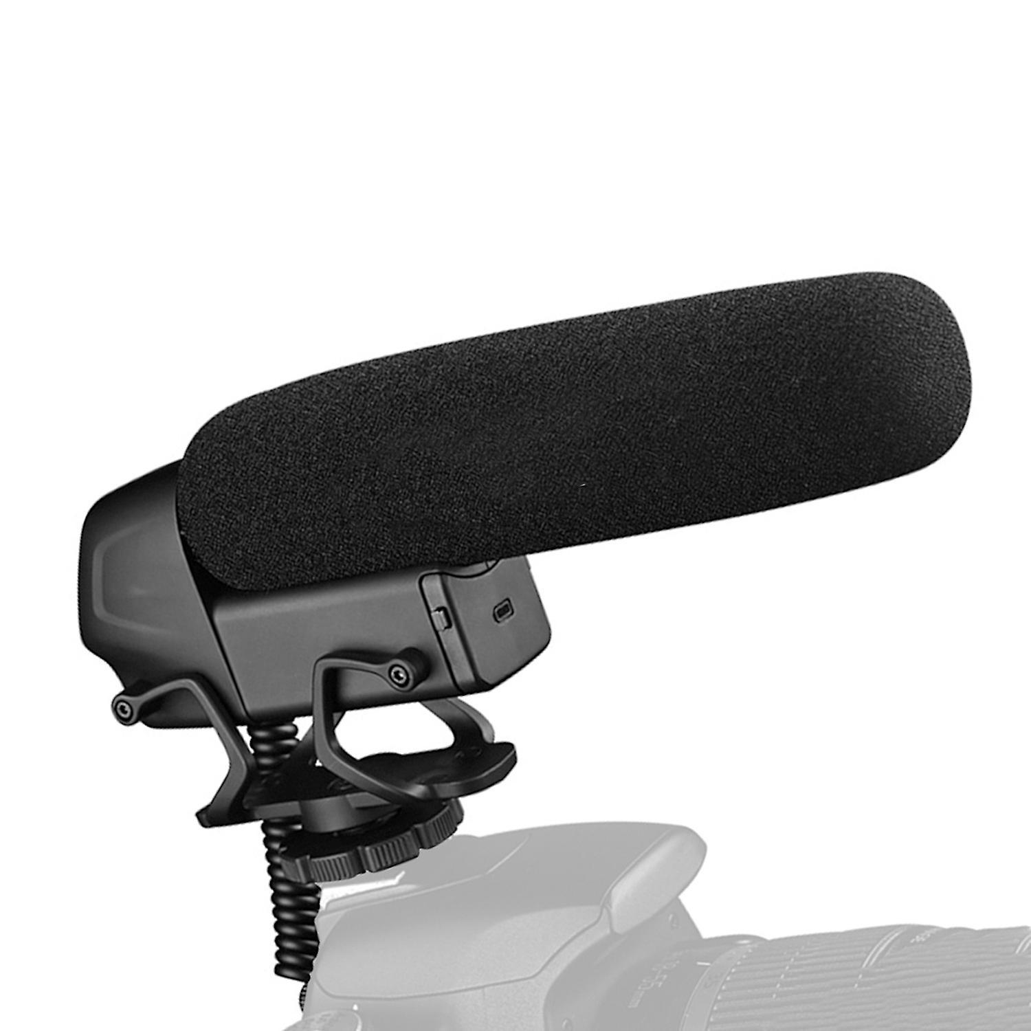 TAKSTAR SGC-600 On-camera Condenser Interview Microphone Mic Super-cardioid 3-level Gain Control Low Cut Swi