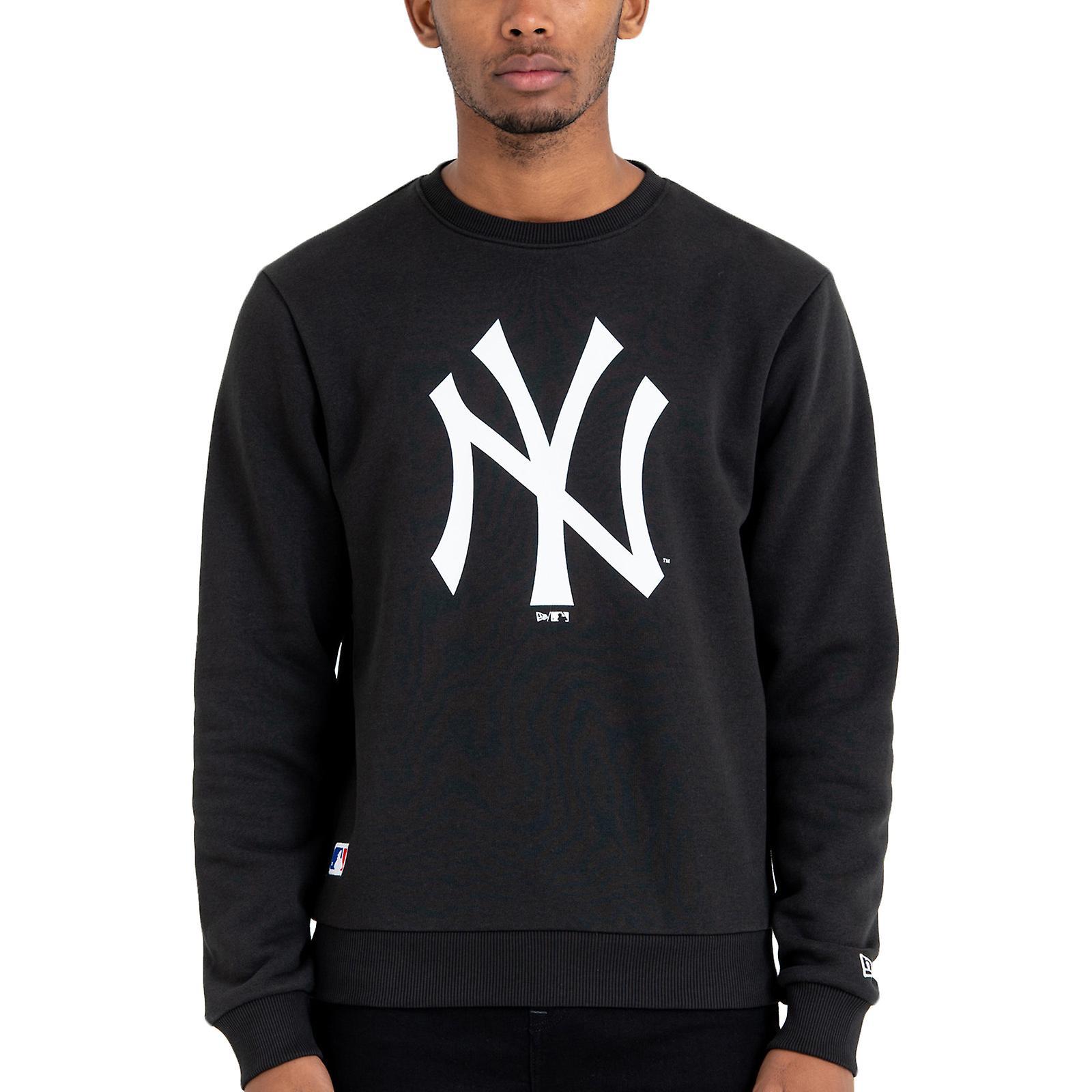 New Era New York NY Yankees MLB Logo Pullover Sweater Sweatshirt Jumper - Black L