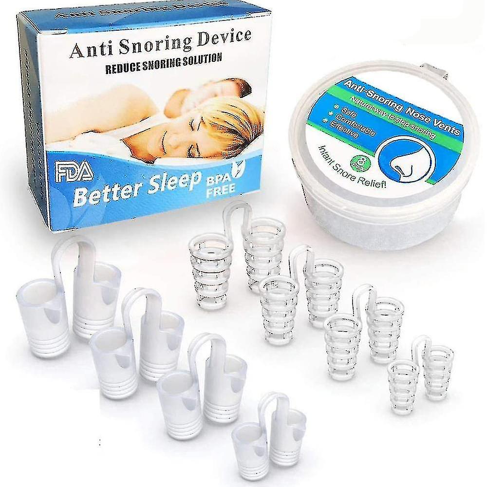 Elciaicle 8pcs/set Snoring Solution Anti Snoring Devices Snore Stopper Nose Sleeping Aid New