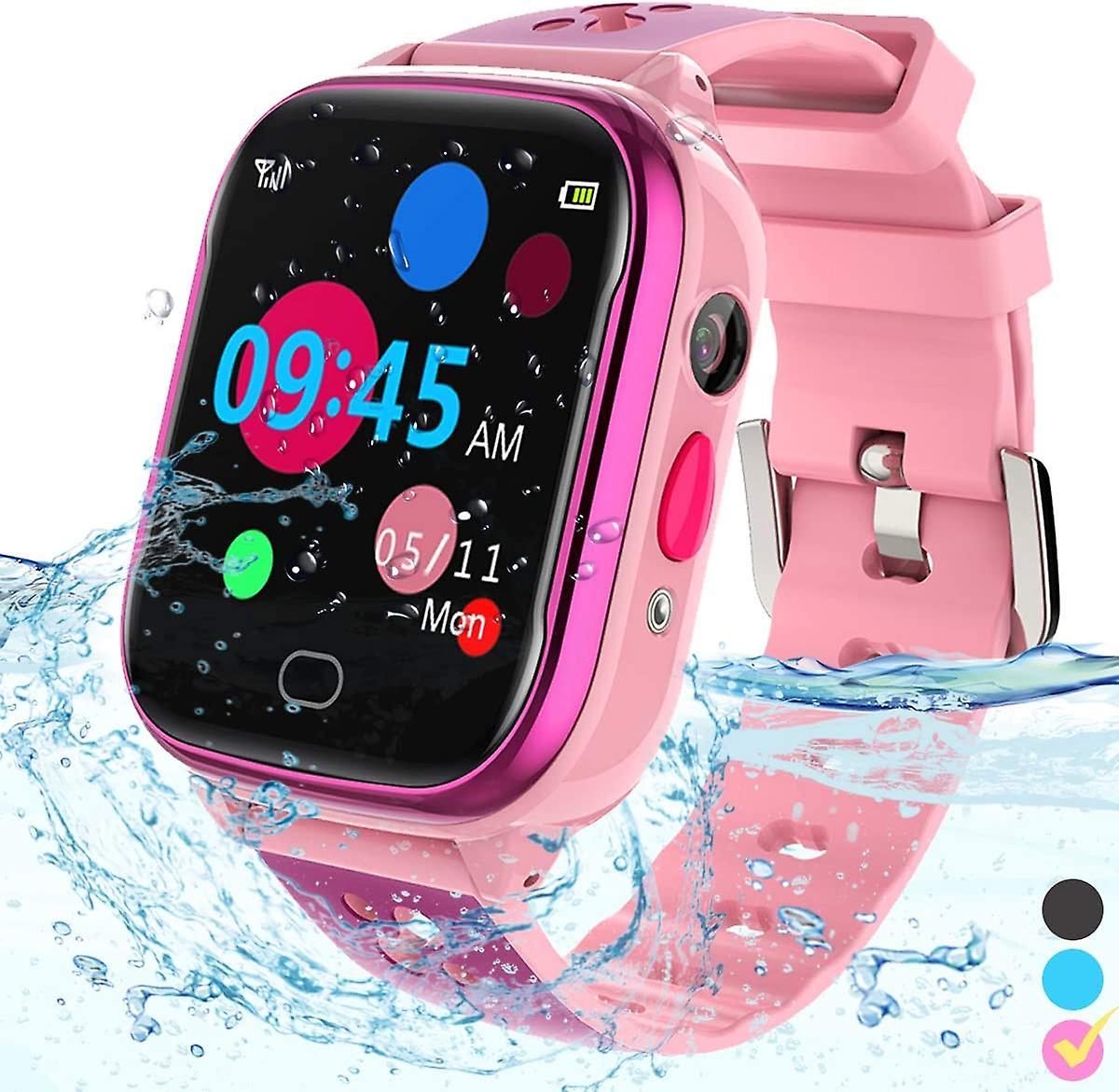 Heytea Kids Smart Watch Phone IP67 Waterproof Smartwatch Boys Girls with Touch Screen 5 Games Camera Alarm SOS Call Phone Watch Digital Wrist Watch...