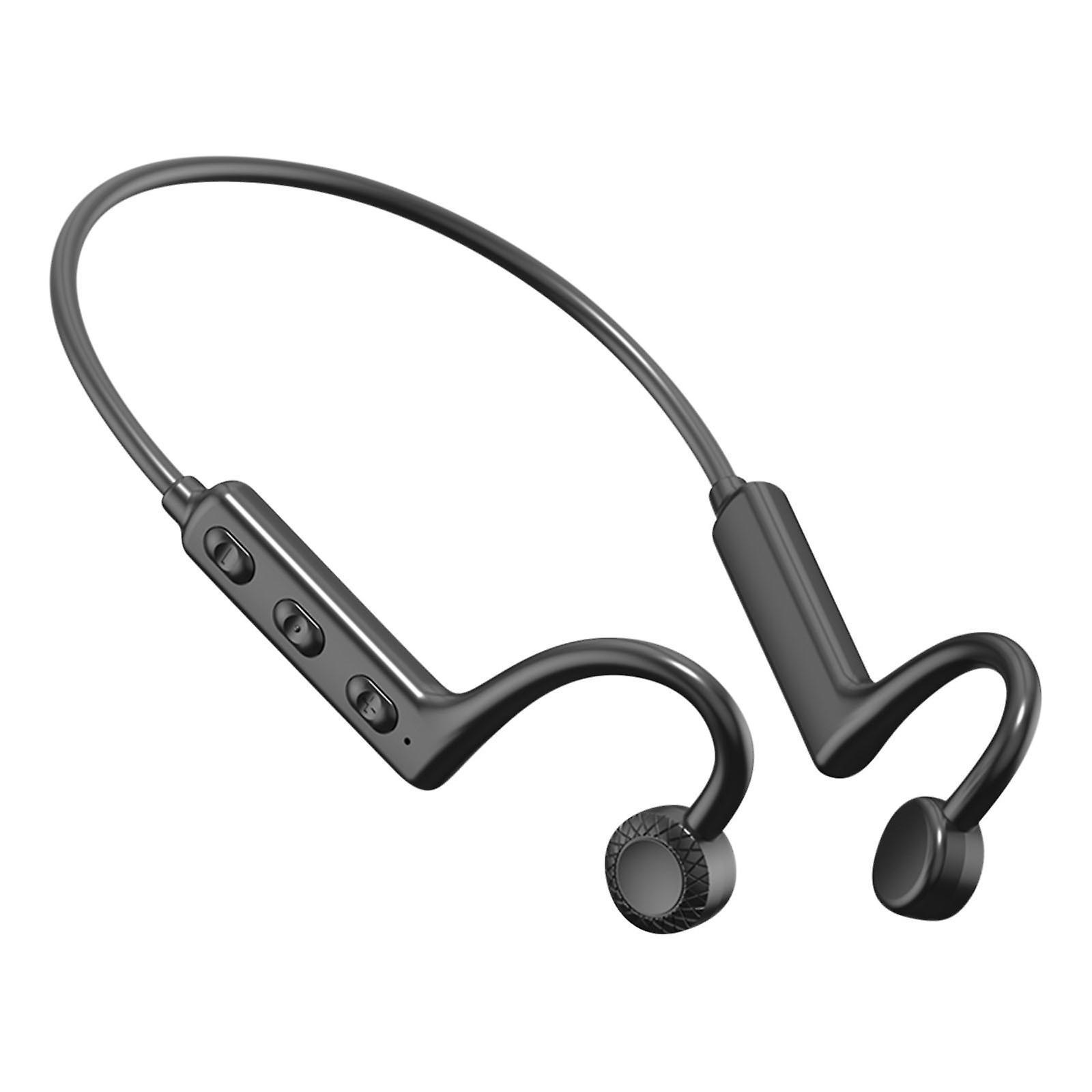 unbrand Wireless Bluetooth Headset-Conduction Headphones Bluetooth 5.0 Wireless Earbuds Outdoor Sport Headset Business Headset FAN2679 Black