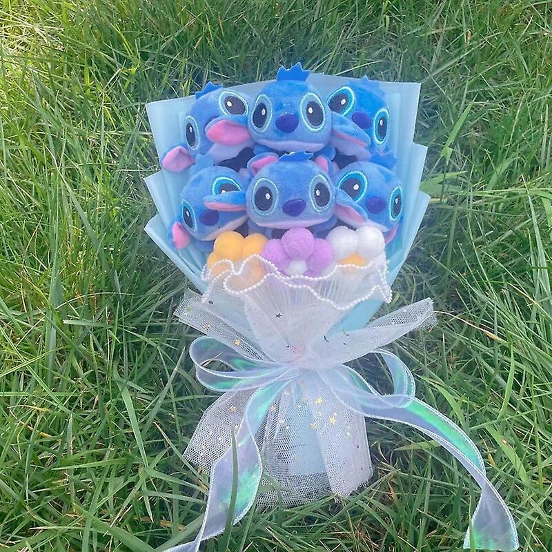 Begleri Anime Stitch Plush Bouquet Stuffed Super Soft Kids Doll Christmas Birthday Valentine Graduation Gifts 6