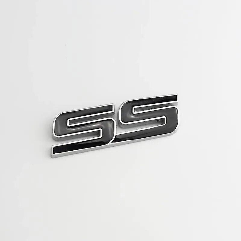 Hikig 3d Metal Black White Red Logo Ss Emblem Car Fender Badge Trunk Decal For Chevrolet Camaro Ss Sticker Accessories