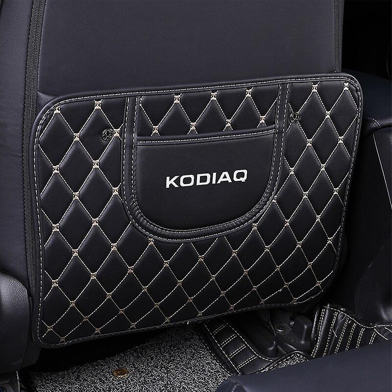 Vehicle 1pcs Car Seat Anti Kick Pad Auto Accessories For Skoda Octavia Fabia Rapid Superb Kodiaq Scala Karoq Citigo Kamiq Roomster Enyaq For Kodiaq