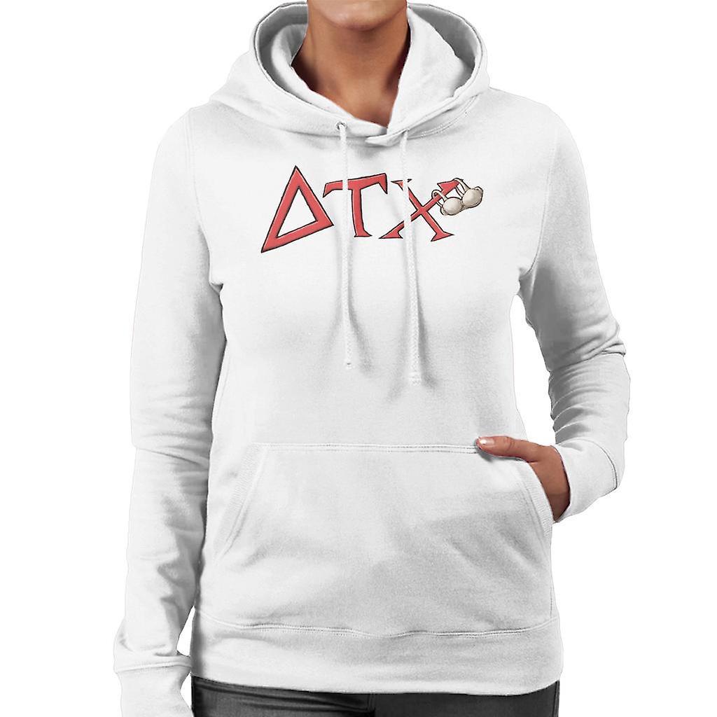 Animal House DTX Red Logo Women's Hooded Sweatshirt White Small