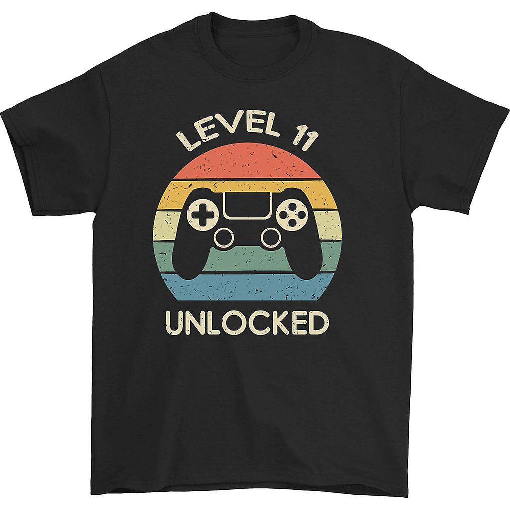 HISHARK Level 11 Unlocked T-shirt Black M