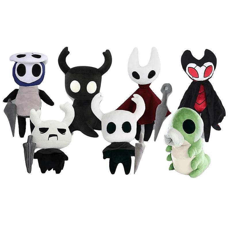 Htclv New Hollow Knight Zote Plush Toy Game Hollow Knight Plush Figure Doll Stuffed Soft Gift Toys For Children Kids Boys Christmas 25cm black ghost