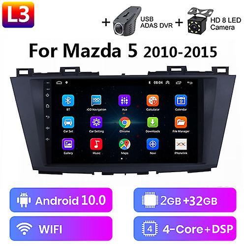 Muggyz For Mazda 5 3 Cw 2010 - 2015 Car Radio Multimedia Video Player Navigation Gps Android No 2din 2 Din Dvd Android Carplay Stereo L3-CAM-DVR