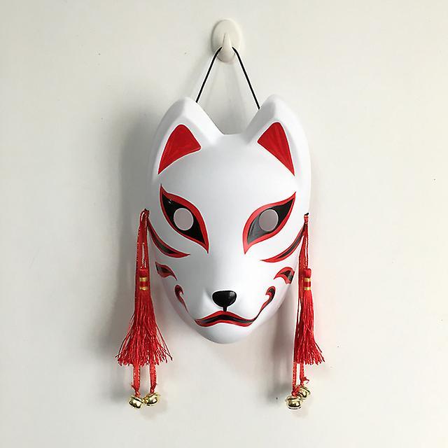 Masks Hand Painted Updated Anbu Mask, Japanese Kitsune Fox Mask Full Face Thick Pvc For Cosplay Costume A