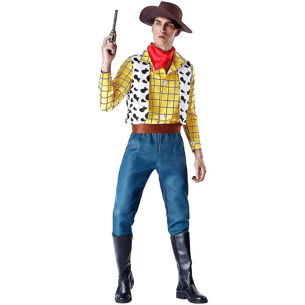 Cryin Cosplay Story Woody Costume Sets Cowboy Christmas Dress Unisex Sheriff"s Halloween Carnival Dress Up Party Toy Stage Performance High Quality...