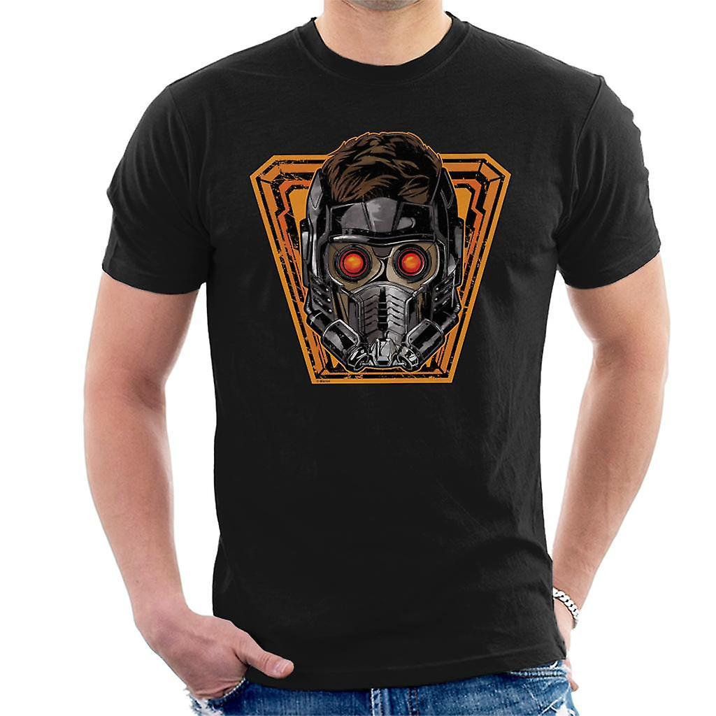 Marvel Guardians Of The Galaxy Vol 2 Star Lord Glowing Eyes Men's T-Shirt Black Medium