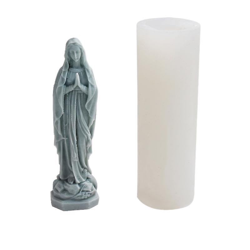 XYC Virgin Mary Candle Silicone Mold 3D Mold for Soap, Used for Diy's Handmade Mold