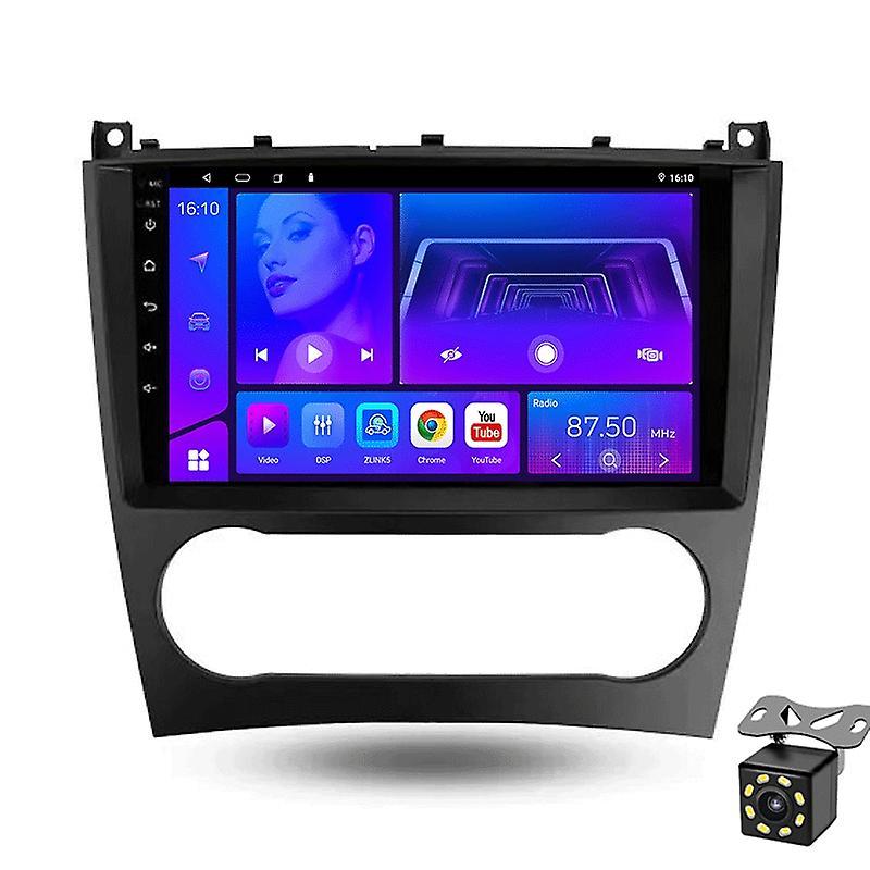 JIULUNET For Mercedes Benz C-Class C Class W203 W209 C180 C200 CL203 C209 A209 2004 - 2011 Android auto radio