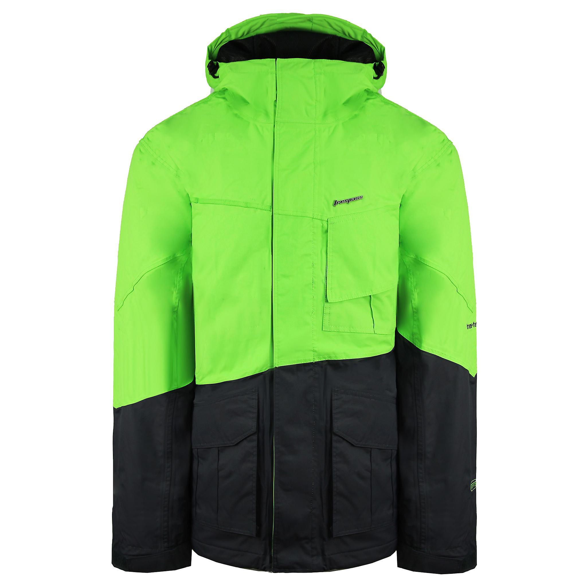 Trespass Waterproof Breathable Lime Mens Mashed Elevate Jacket MAJKSKF20032 LIME Green L