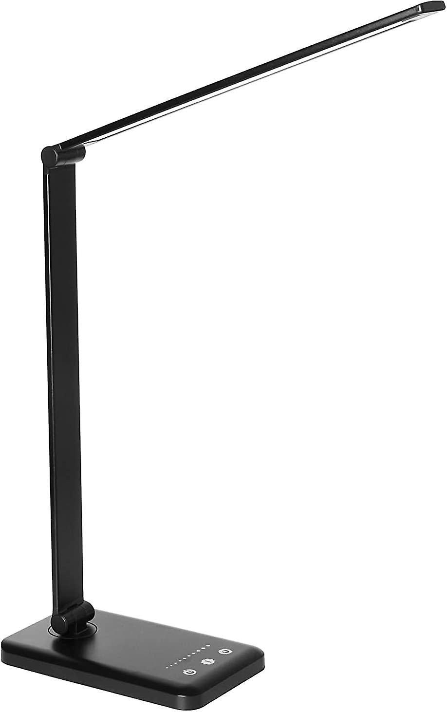 Ubiuo Led Desk Lamp Dimmable Table Reading Lamp With Usb Charging Port, 5 Lighting Modes, Sensitive Control, 30/60 Minutes Auto-off Timer, Eye-cari...