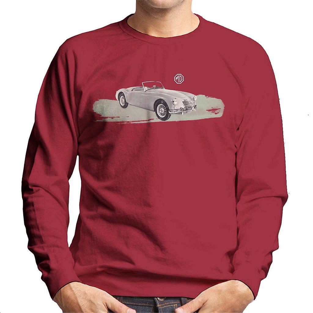 MG The Completely New MGA British Motor Heritage Men's Sweatshirt Cherry Red XX-Large