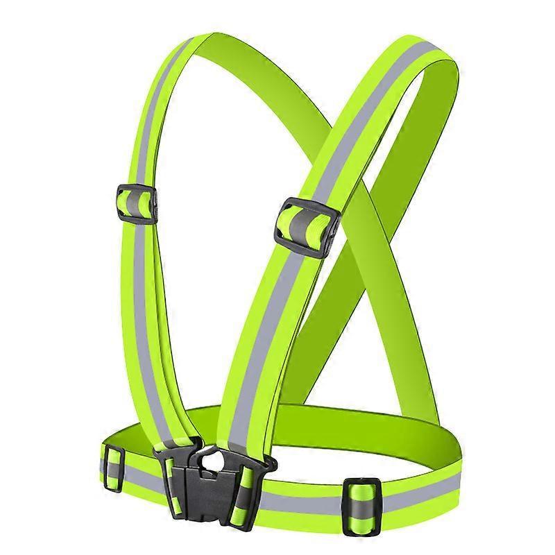 Scsrbsm Safety reflective clothing reflective straps, green, 4x1.5cm