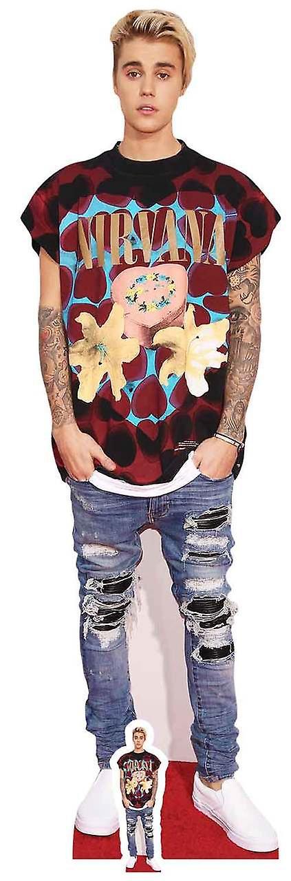 Justin Bieber Cutouts Justin Bieber Ripped Jeans Style Lifesize Cardboard Cutout / Standee